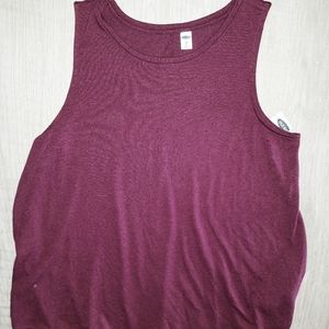 *BRAND NEW* Old Navy Sleeveless Maroon Swing T-Shirt - Size XL